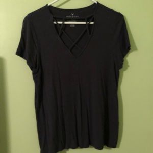American eagle navy shirt